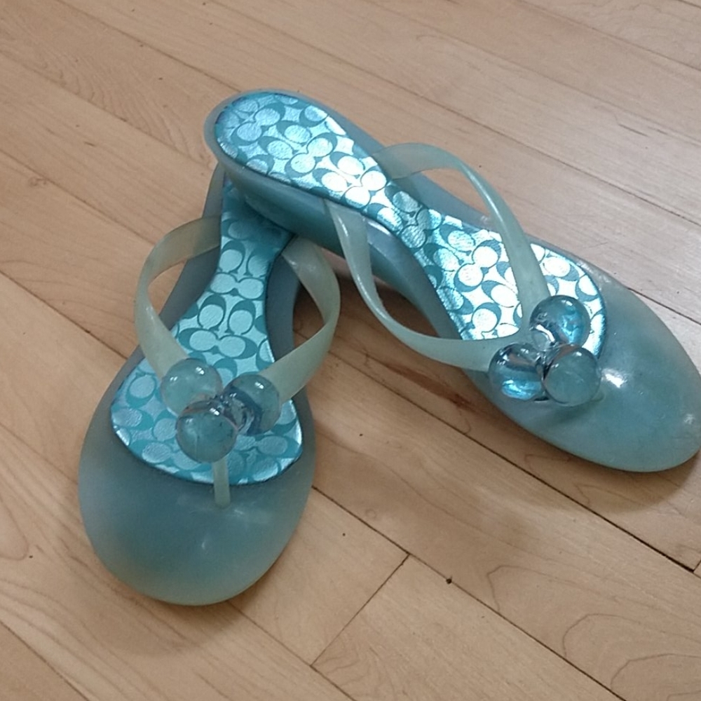 Coach flip flops